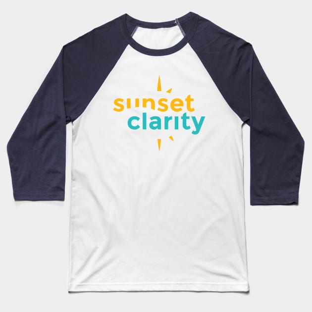 Sunset Clarity Logo Baseball T-Shirt by Sunset Clarity Coaching